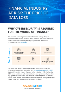 Financial industry at risk the price of data loss