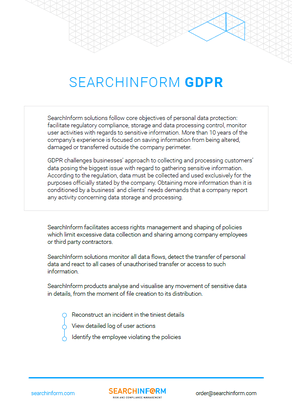 Compliance with GDPR